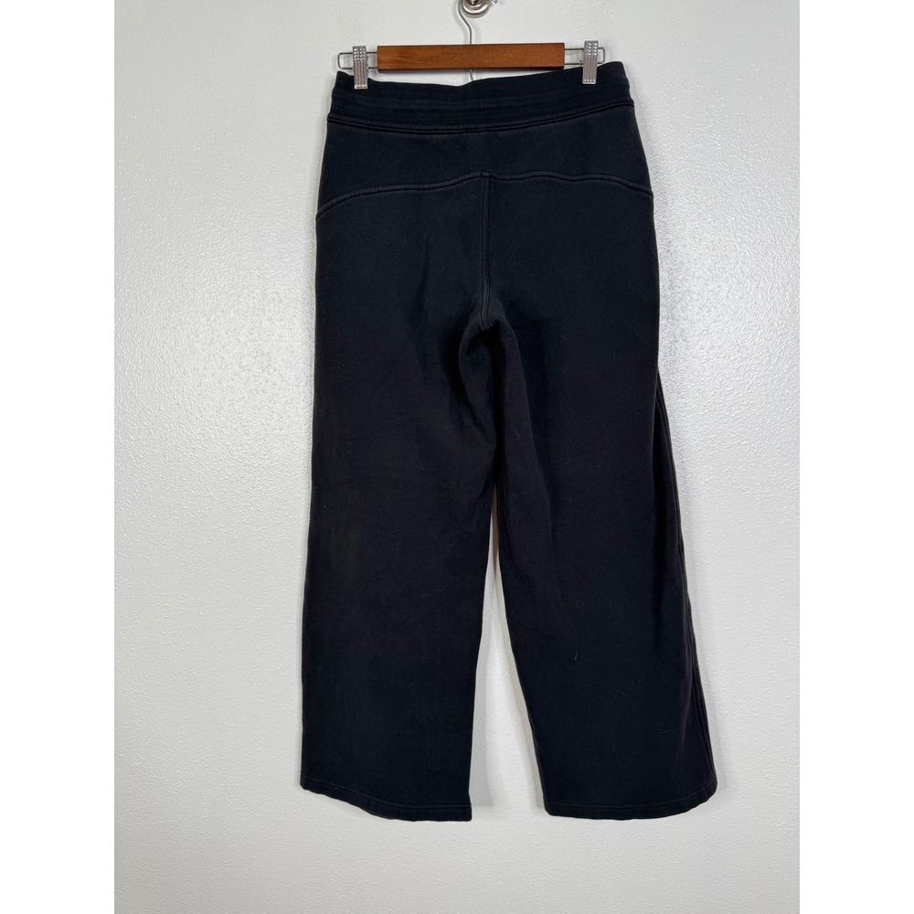 Lululemon Scuba Mid-Rise Wide-Leg Pant Full Length Black LW5FM0S Size 6 - Picture 5 of 7
